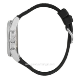 CHRIST VERRA CAVALLE CV 109013G-30 BLK Black Silver Leather Strap